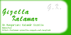 gizella kalamar business card